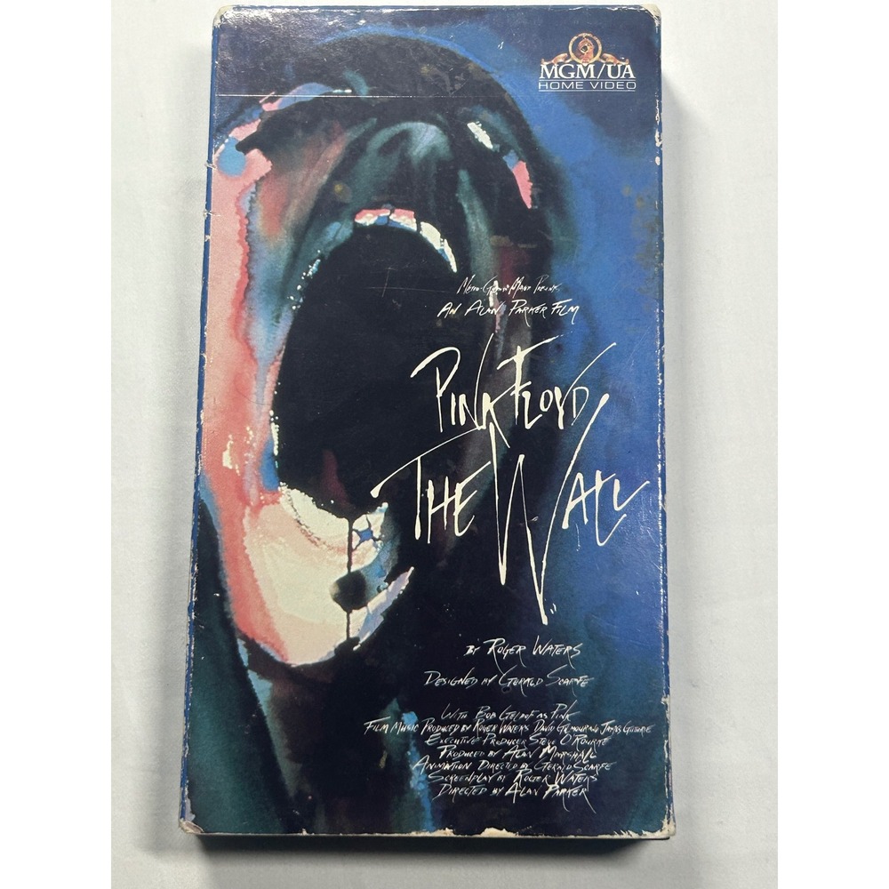 MGM/UA Pink Floyd The Wall Movie VHS OS Blue Music Film M400268